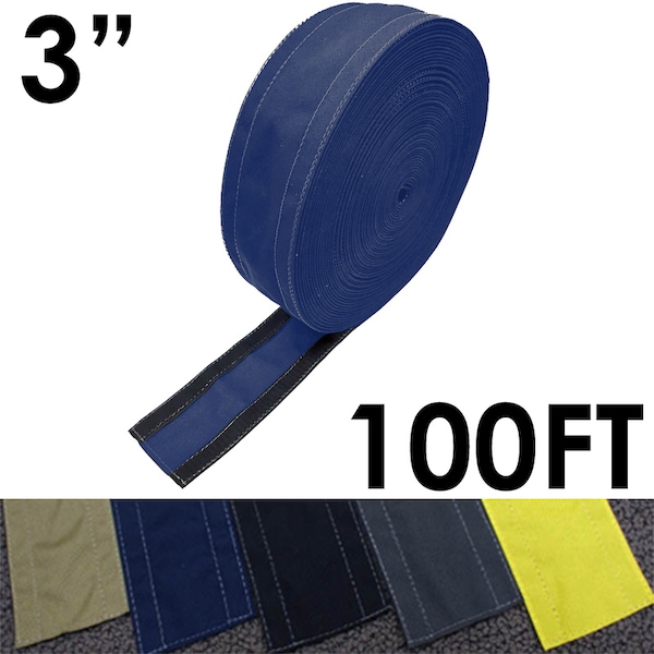 Electriduct Carpet Cable Cover, 100 ft L, 3 in W, 1 Channel, Nylon, Blue - CC-SC-3-100-BL