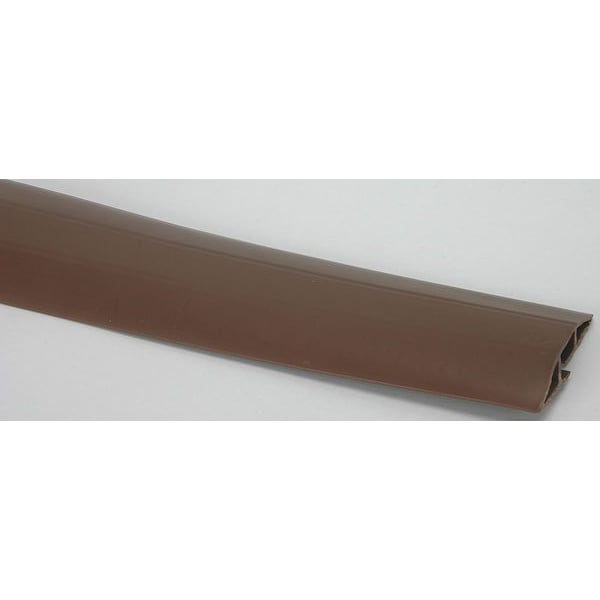 Power First Cable Protector, 9/16 in H, 10 ft L, 2-3/4 in W, 1 Channel, PVC, Brown - 4CEJ7