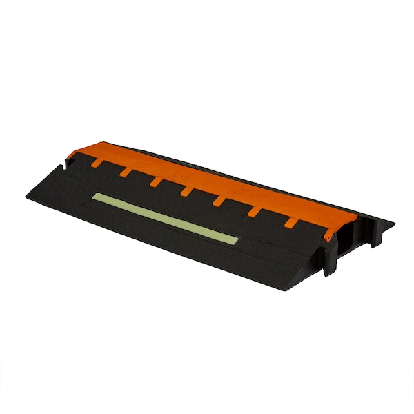Elasco Products Cable Protector, 3-1/2 in H, 36 in L, 20-1/2 in W, 1 Channel, Polyurethane - MG1300-GLOW