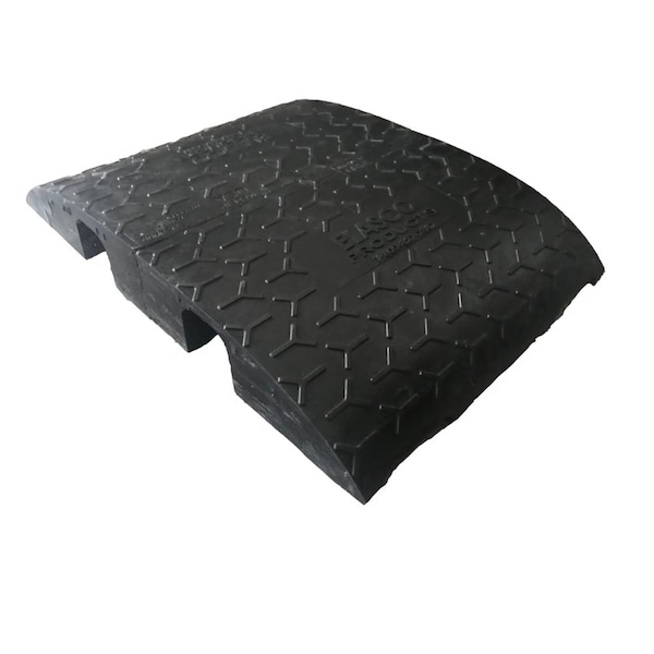 Elasco Products Cable Protector, 6 in H, 27-1/2 in L, 40 in W, 2 Channel, Polyurethane, Black - XGD-2