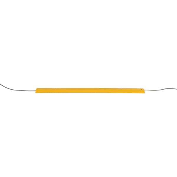 Vestil Cable Protector, 7/16 in H, 3 ft L, 2-7/8 in W, 1 Channel, Aluminum, Yellow - WR-36-Y
