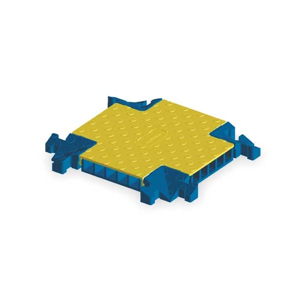 Hubbell Wiring Device-Kellems Cable Protector Intersection, 2 in H, 17-1/2 in L, 17-1/2 in W, 5 Channel, Polyurethane - HBLTRED5XB
