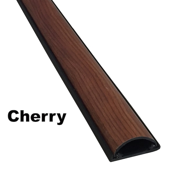 Electriduct Cable Protector, 5/8 in H, 36 in L, 2-3/8 in W, 1 Channel, PVC, Cherry - CC-CS-STU-1-CH