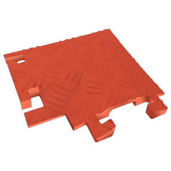 Fastlane Cable Protector 90 Deg Left Turn, 1-1/2 in H, 12 in L, 12 in W, 1 Channel, Polyurethane, Orange - FL90LT1X4-O