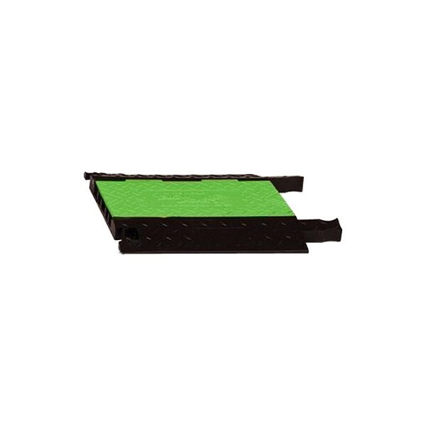 Checkers Hi-Viz Cable Protector Interconnect, 1-7/8 in H, 17.88 in L, 19-3/4 in W, 5 Channel, Urethane - YJ5I-125-M-FLGB