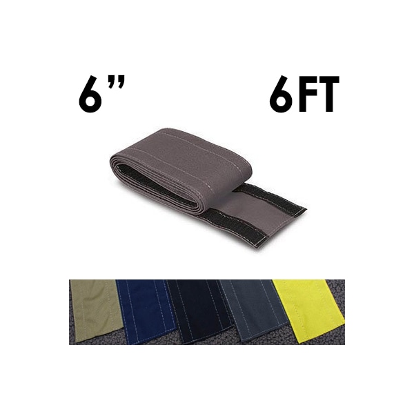 Electriduct Carpet Cable Cover, 6 ft L, 6 in W, 1 Channel, Nylon, Gray - CC-SC-6-6-GY