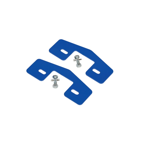 Vestil Cable Ramp Kit, 3 in H, 1/8 in L, 8 in W, Steel, Blue, 2 PK - MPR-10-KIT
