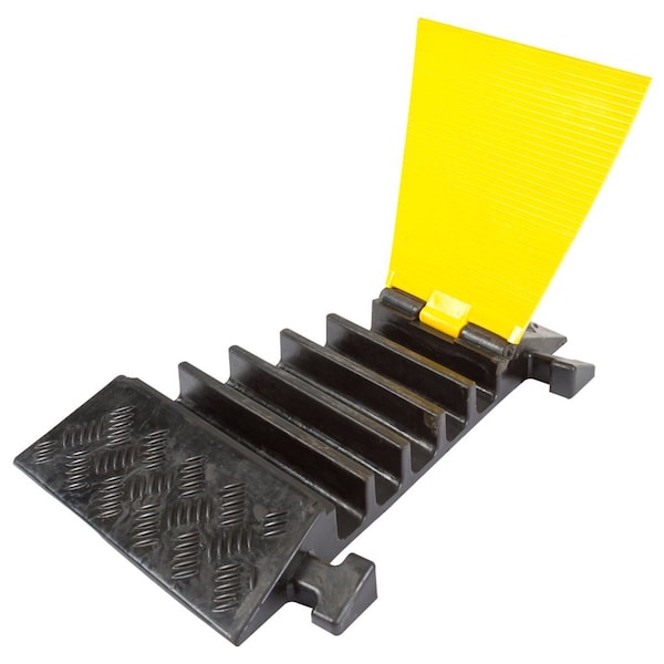 Electriduct Left Turn for 5 Channel Extreme Rubber Cable Protector - CP-RPS-517-LT
