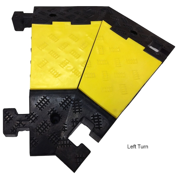 Electriduct Left Turn for 5 Channel Extreme Rubber Cable Protector - CP-RPS-517-LT