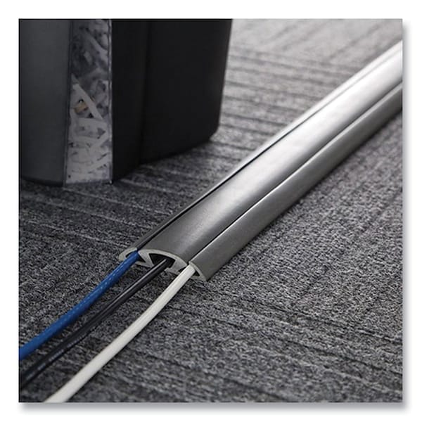 Ut Wire Cord Protector and Concealer, 2.6in x 5 ft, Gray - UTW-CP501-GY