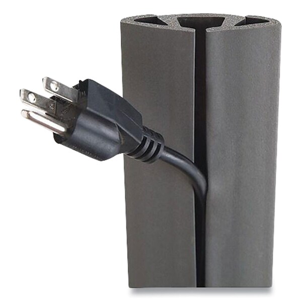 Ut Wire Cord Protector and Concealer, 2.6in x 5 ft, Gray - UTW-CP501-GY