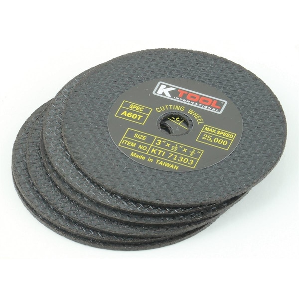 Rueda de corte K-Tool International, 6 piezas, 3"X1/32" - KTI71303
