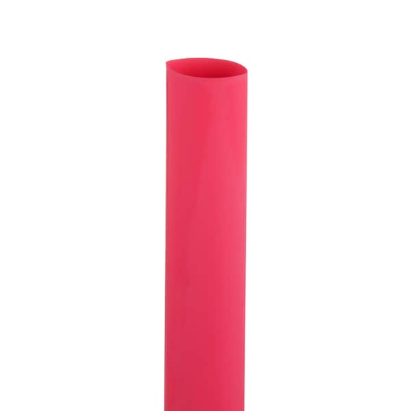 3M Heat Shrink Tube, Thin Wall, 2:1 I.D. Shrink Ratio, 0.75 in I.D. Before Shrinking, Red, 4 ft, 50 PK - FP301-3/4-48"-RED-50 PCS
