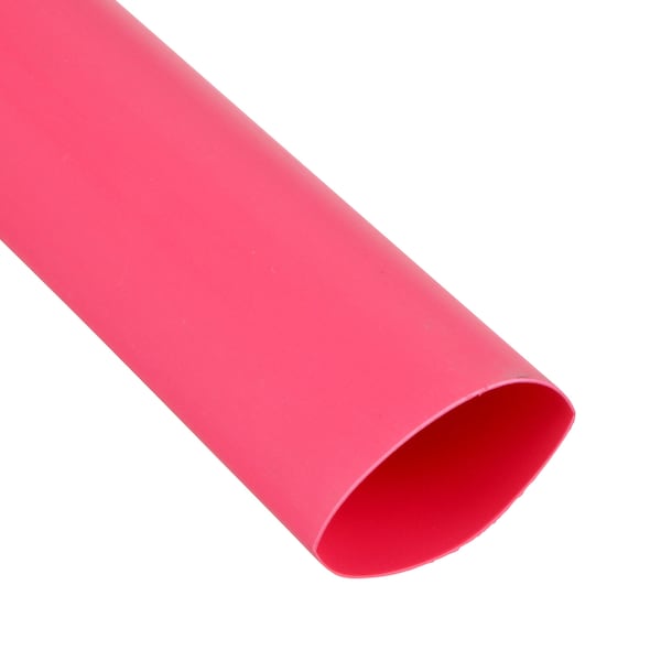 3M Heat Shrink Tube, Thin Wall, 2:1 I.D. Shrink Ratio, 1 in I.D. Before Shrinking, Red, 100 ft, 3 PK - FP301-1-100'-RED-SPOOL
