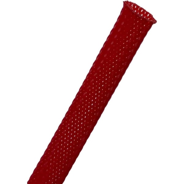 Kable Kontrol PET Expandable Braided Cable Sleeving, 1-1/2 ID, 200' Length, Red - FW150-200-RD