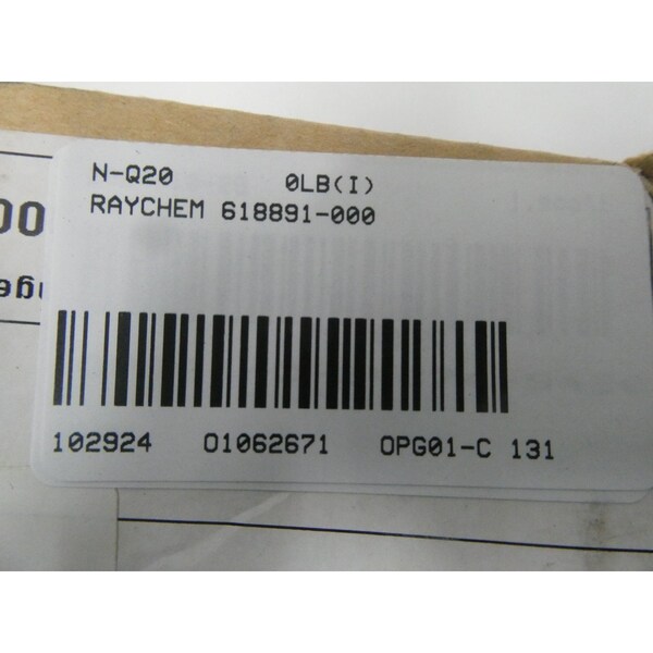 Raychem Heat Shrink Tube, Single Wall, 2:1 I.D. Shrink Ratio, Black - 618891-000