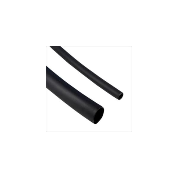 Qualtek Heat Shrink Tube, Dual Wall, 3:1 I.D. Shrink Ratio, Black, 4 ft - Q5-3X-1-01-QB48IN-5