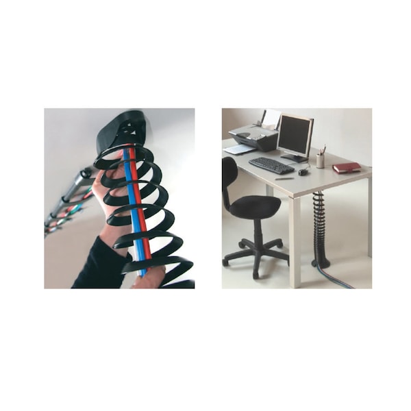 Richelieu 30 in to 84 in (762 mm to 2130 mm) Cable Management Spine, White - 663000030