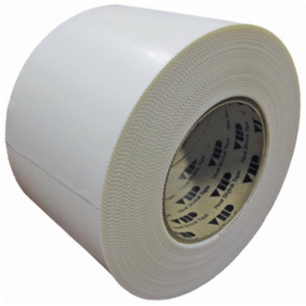 Dr Shrink DS-704WP 4 in. x 180 ft. Pinked Edge Heat Shrink Tape - White - DS-704P
