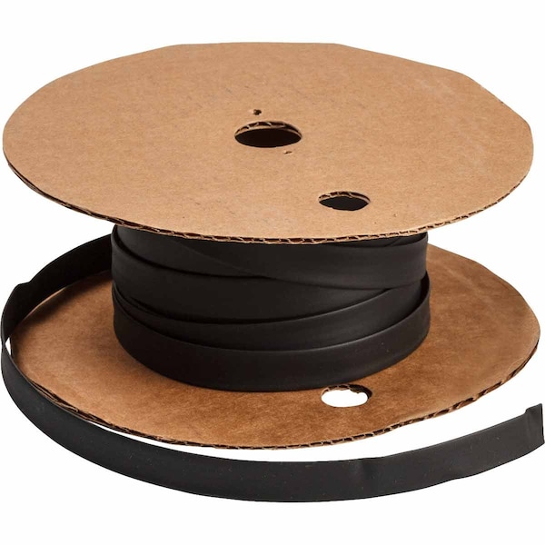 Brady BRADYMARK Series Heat Shrink Tubing: Polyolefin, Black, 0.5 in. Dia x 100' L - HSA-127-BK