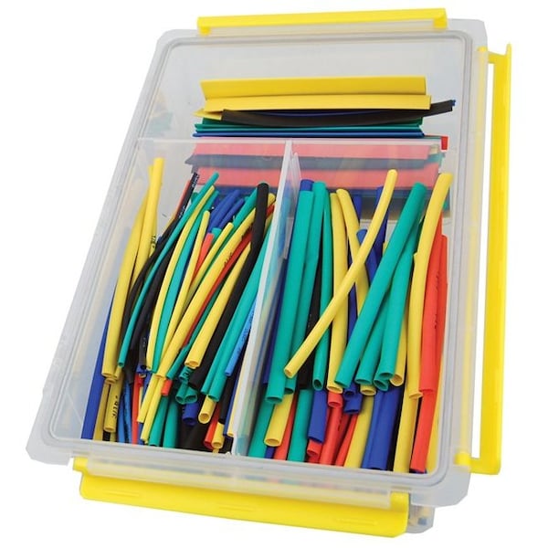 Atd Tools Heat Shrink Tube Assortment, 2:1 I.D. Shrink Ratio, 6 in - 393