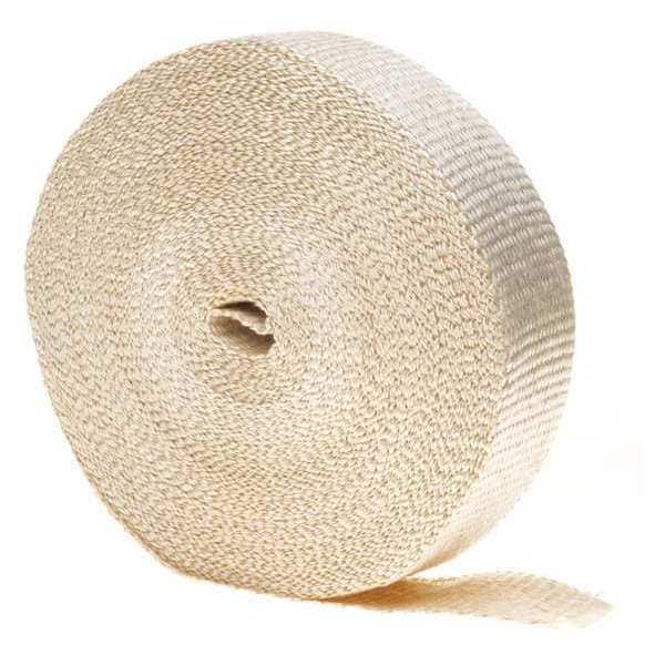 Techflex Braided Cable Wrap, 2 in Max Bundle Dia., 100 ft, Fiberglass, Off White - HFN2.00NT100