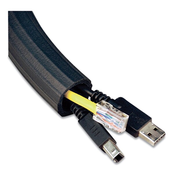 Ut Wire Flexi Cable Wrap, 0.5in to 1in x 12 ft, Black - UTW-FCW12-BK
