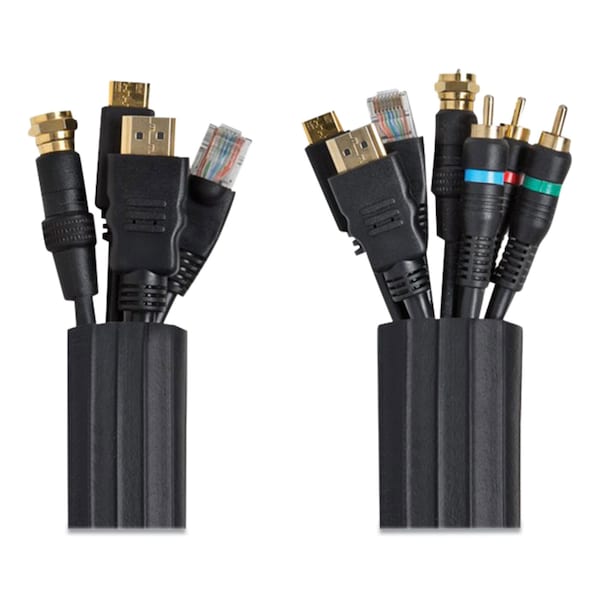 Ut Wire Flexi Cable Wrap, 0.5in to 1in x 12 ft, Black - UTW-FCW12-BK