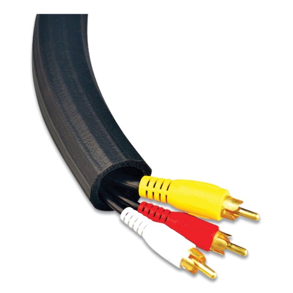 Ut Wire Flexi Cable Wrap, 0.5in to 1in x 12 ft, Black - UTW-FCW12-BK