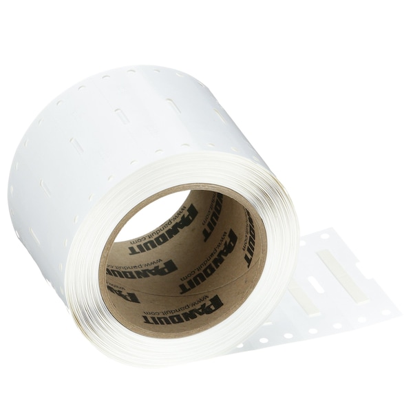 Panduit Heat Shrink Label, 3:1 I.D. Shrink Ratio, White, 0.34 in - H200X034H1T