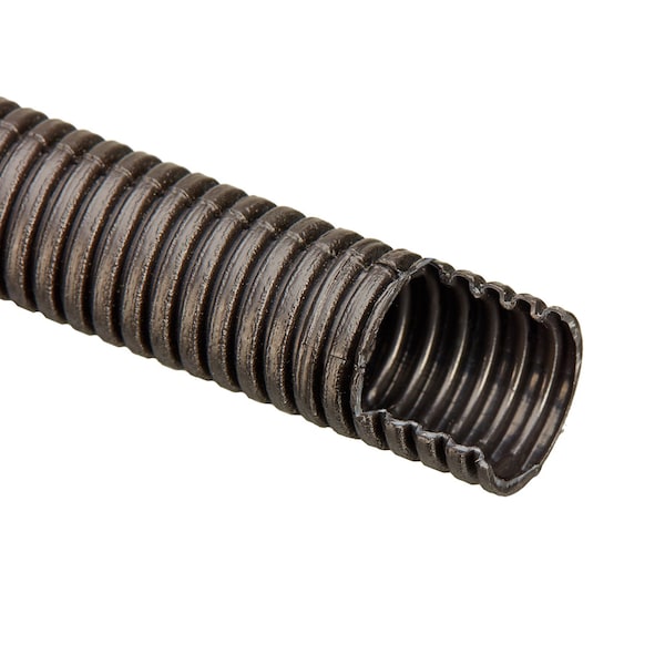 Hydromaxx 3/4 in. x 100 ft Flexible Corrugated Black HDPE NON Split Tubing Wire Loom - BHDPENS034100