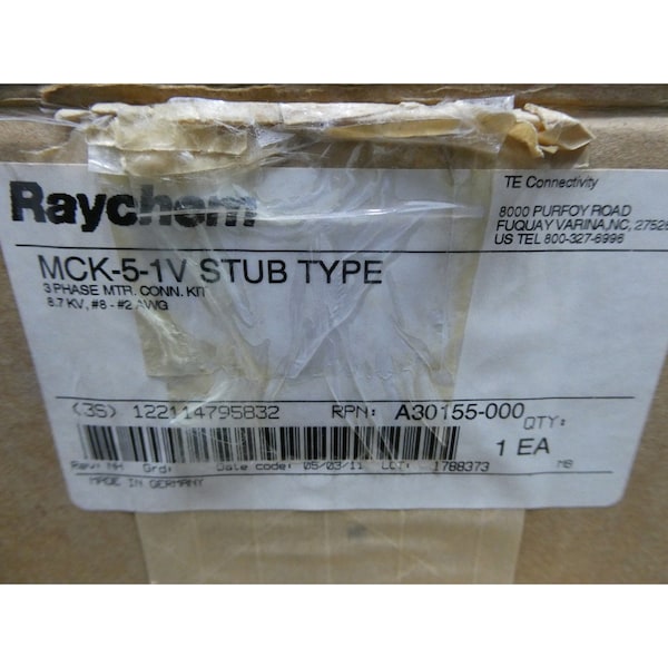 Raychem 3PH 8.7 KV CONNECTION KIT WIRE SPLICE KIT & HEAT SHRINK TUBING - MCK-5-1V