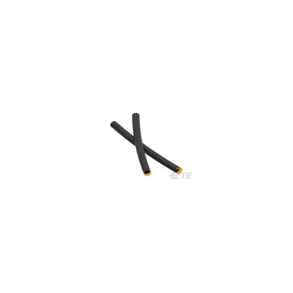 Raychem Heat Shrink Tube, Dual Wall, 2:1 I.D. Shrink Ratio, Black, 2 in - 5500696029