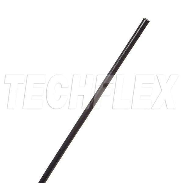 Techflex Braided Cable Sleeve, 100 ft, Acrylic Fiberglass, Black - AGAG.02BK