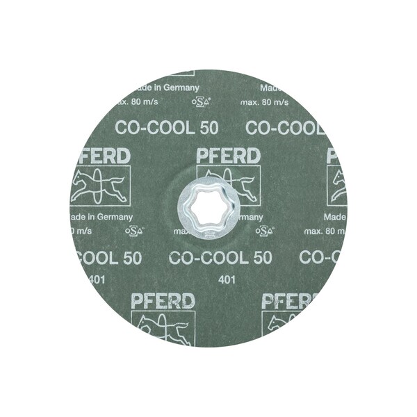 Disco de fibra COMBICLICK® Pferd, 7" Dia. - Óxido Cerámico CO-COOL, 50 Granos - 40748.
