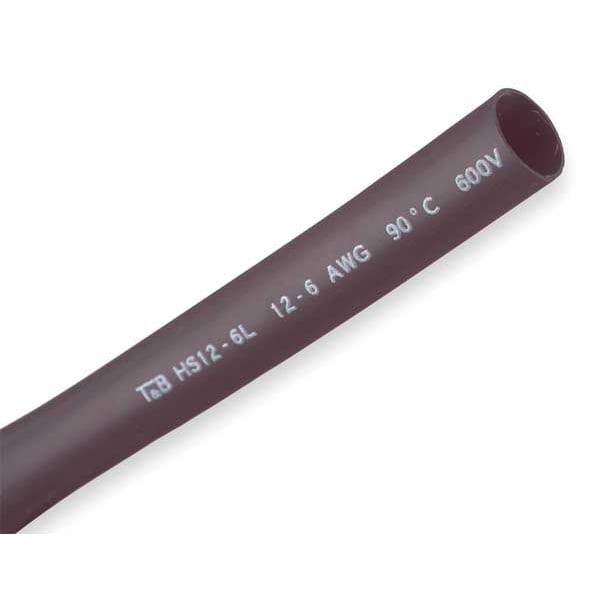 Shrink-Kon Adhesive Lined Heat Shrink Tube, Heavy Wall, 3:1 I.D. Shrink Ratio, 0.51 in I.D. Before Shrinking - HS12-6L