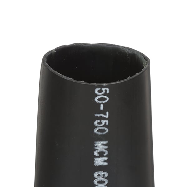 3M Adhesive Lined Heat Shrink Tube, Heavy Wall, 3:1 I.D. Shrink Ratio, 2 in I.D. Before Shrinking - ITCSN-2000-48"-BLACK-5 PCS