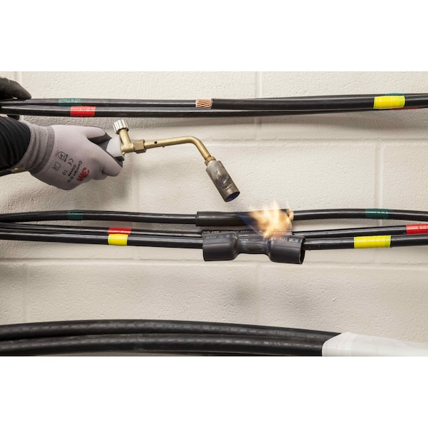 3M Adhesive Lined Heat Shrink Tube, Heavy Wall, 3:1 I.D. Shrink Ratio, 2 in I.D. Before Shrinking - ITCSN-2000-48"-BLACK-5 PCS