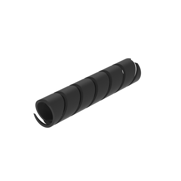 Panduit Spiral Wrap, 3 in Max Bundle Dia., 250 ft, Polyethylene, Black - T38F-TL0