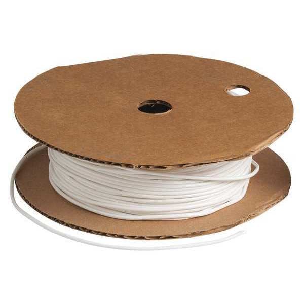 Brady Heat Shrink Tube, 0.072 in, White, 100 ft - PVC-14