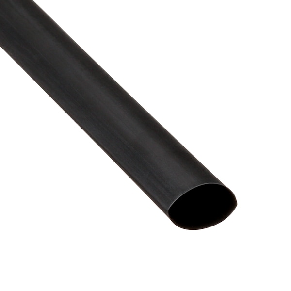 3M Heat Shrink Tube, Thin Wall, 2:1 I.D. Shrink Ratio, 0.75 in I.D. Before Shrinking, Black, 4 ft - FP301-3/4-48"-BLACK-50 PCS