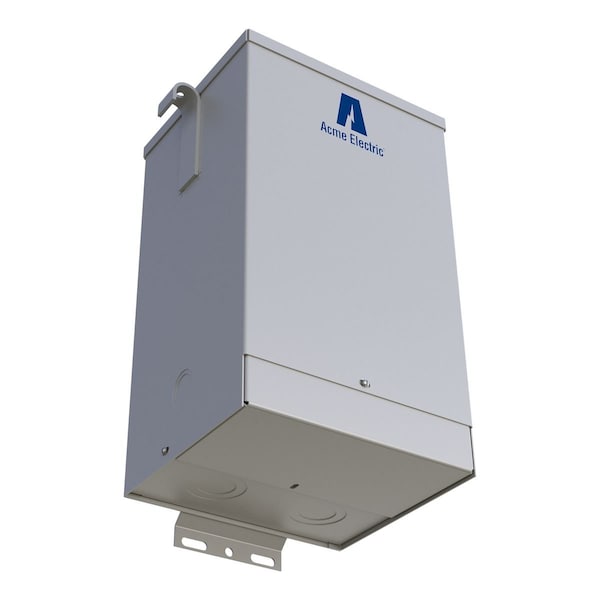 Acme Electric Transformer, Wall Mount, 1 Phase, 120V AC; 240V AC, 60 Hz, NEMA 3R, Steel, Powder Coated, Gray - T253013S