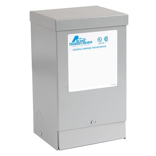 Acme Electric Buck Boost Transformer, 500 VA, NEMA 3R, 115°C, 12/24V AC, 120/240V AC - T181051