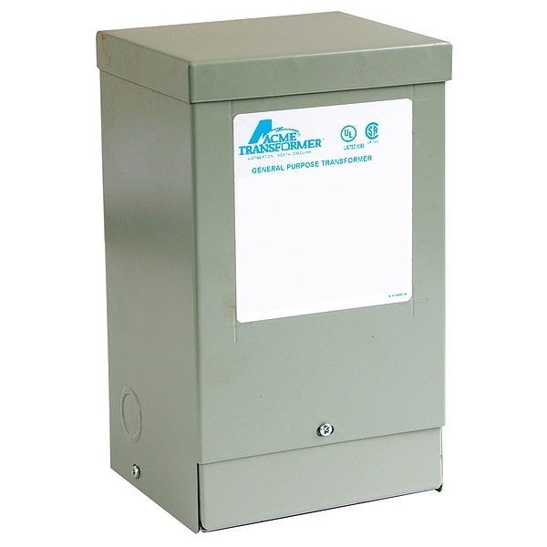 Acme Electric Low Voltage Distribution Transformer, 500 VA, NEMA 3R, 115°C, 120/240V AC, 240/480V AC - T253008S