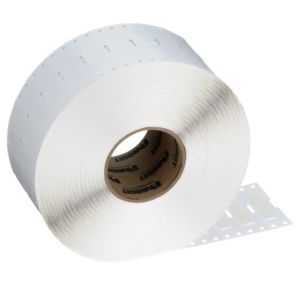 Panduit Heat Shrink Label, 3:1 I.D. Shrink Ratio, White, 0.44 in - H075X044H1T-B