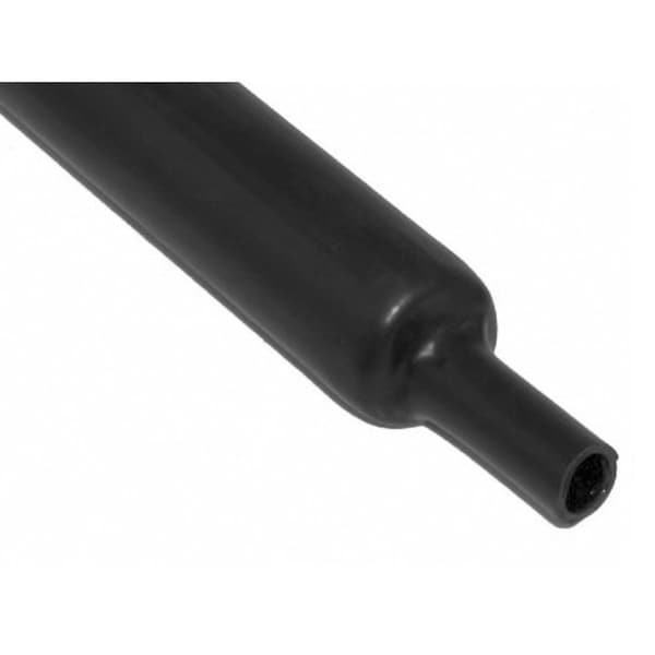 Kable Kontrol Adhesive Lined Heat Shrink Tube, Dual Wall, 2:1 I.D. Shrink Ratio, Black, 4 Ft - HS503-1-BLACK