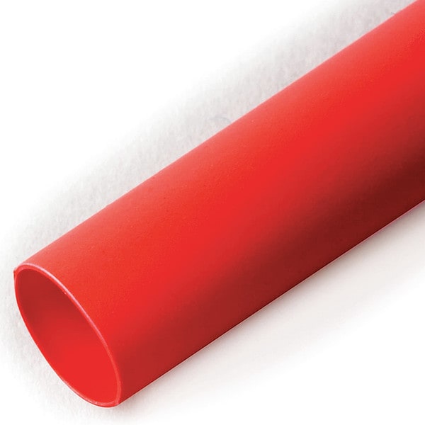 3M Heat Shrink Tube, Thin Wall, 2:1 I.D. Shrink Ratio, 0.19 in I.D. Before Shrinking, Red, 250 ft - FP301-3/16-250'-RED-SPOOL
