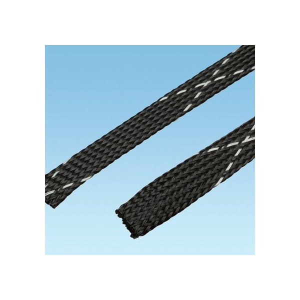 Panduit Braided Cable Sleeve, 1/2 in Inside Dia., 3/4 in Max Bundle Dia., 100 ft, Gray - SE50PFR-CR8