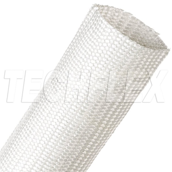 Techflex Braided Cable Sleeve, 3 in Inside Dia., 3-1/2 in Max Bundle Dia., 25 ft, Natural - SLN3.00NT