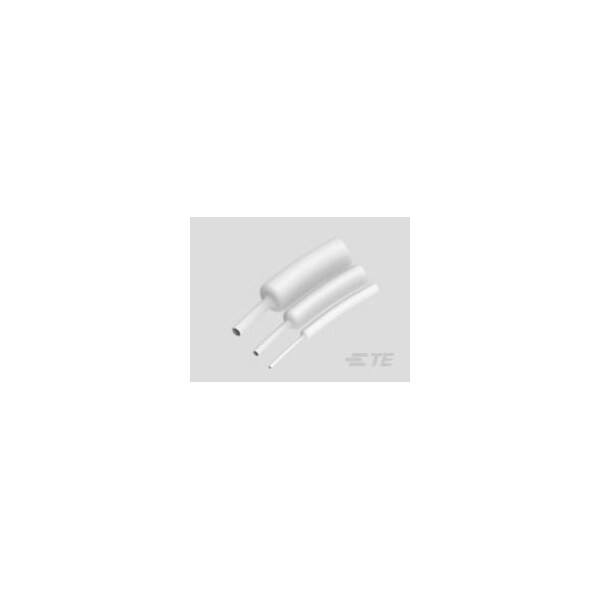 Raychem Heat Shrink Tube, Single Wall, 3:1 I.D. Shrink Ratio, White - 5677864004